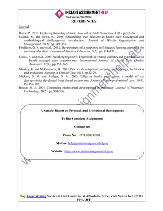 Personal and professional development | PDF