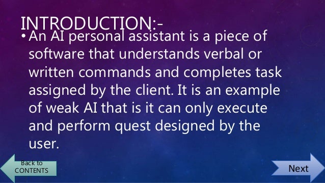Personal assistant using python | PPT