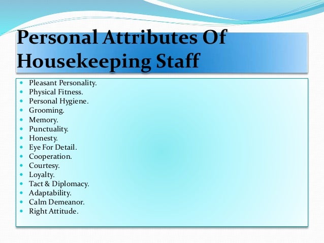 personal attributes