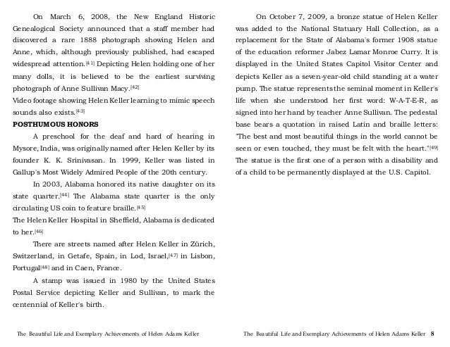 Essay on helen keller
