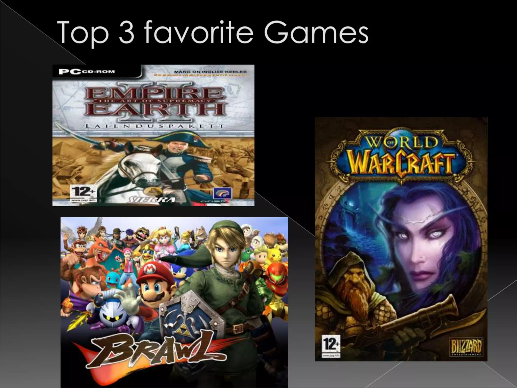 Top 3 favorite Games