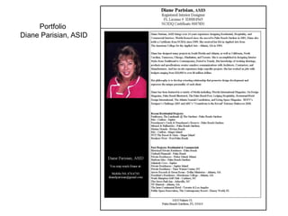 Portfolio
      Portfolio
Diane Parisian, ASID
 