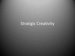 Stratigic Creativity 
