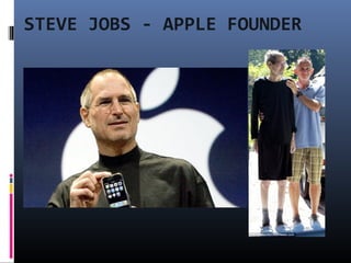 STEVE JOBS - APPLE FOUNDER
 