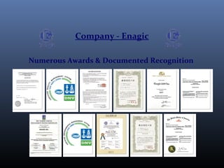 Company - Enagic
Numerous Awards & Documented Recognition
 