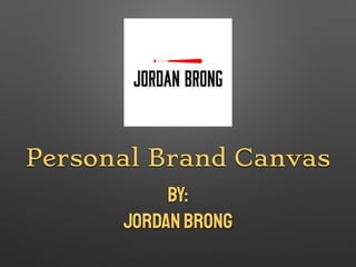 Personal Brand Canvas
By:
JordanBrong
 