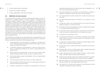Personal Branding                                                                                                                                   El plan. ¿Qué tengo que hacer?




64   	     •	 ¿Cuánto	puedes	tardar	en	amortizarlo?                                                  importantes para posicionar una marca personal que la inteligencia, la as-           65
                                                                                                     tucia o eso que algunos llaman talento.
     	     •	 ¿Cuándo	vas	a	obtener	resultados?
                                                                                               8.    Una marca personal es la combinación de tres elementos: la utilidad, la
     	     •	 ¿Cuánto	puedes	ganar	si	tiene	éxito	el	proyecto?
                                                                                                     fiabilidad y la visibilidad. Cada uno de ellos es inútil por separado.

     32.        Manifiesto de marca personal                                                   9.    Una marca personal no se tiene, se deja. Al fin y al cabo una marca es eso,
                                                                                                     una huella.
     Con frecuencia sigo escuchando expresiones absolutamente erróneas o incluso in-
     morales como: «no sabes venderte» o «tú eres un producto». El lenguaje es muy             10.   Las marcas personales fuertes se construyen con el contacto no con el
     importante y debemos empezar a hablar con propiedad si no que queremos que                      impacto.
     nos cosifiquen. Cuando eso ocurre estamos dando los primeros pasos para que nos
                                                                                               11.   El origen de la marca y de su posicionamiento no es un gurú de la merca-
     conviertan en artículos básicos o commodities y acabemos formando parte de una
                                                                                                     dología sino Platón y su mito de la caverna.
     estadística. El posicionamiento de la marca personal o reputación, tal y como yo lo
     planteo, pretende encontrar y dar a conocer aquello que nos hace más personas, lo         12.   Una marca fuerte lo es porque llega al corazón y la cabeza de mucha gen-
     que nos hace únicos, valiosos y singulares. Al conseguirlo, aumenta nuestro valor y             te, no porque inviertas millones de euros.
     eso incrementa nuestra capacidad de elección. El mercado laboral pretende justo lo
     contrario, reducirnos, simplificarnos a la mínima expresión, unir lo que somos con lo     13.   La fuerza de tu marca viene de tu entorno. No es más que una consecuen-
     que hacemos. Eso es lo peor que puede ocurrir porque, con esa mentalidad, en el                 cia de tus acciones y comportamiento. Es un reflejo de lo que eres.
     momento en que pierdes tu trabajo-empleo, cuando dejas de estar, automáticamente
                                                                                               14.   Tu producto es lo que haces por otros.
     dejas simplemente de ser.
                                                                                               15.   Tu producto es la aportación, la contribución, el beneficio que los demás
     Es fundamental que entiendas que tu marca personal es lo que representas, son tus
     valores, es la huella que dejas en la mente de otros. Pero tu producto, tu oferta pro-          pueden obtener de ti y por el cual vas a recibir una compensación: econó-
     fesional o personal es otra cosa. Aquí te dejo algunas claves.                                  mica, moral o emocional.

           1.     El posicionamiento de la marca personal o reputación no es para todo el      16.   Las personas no somos productos. El producto es nuestro trabajo. O dicho
                  mundo. Sólo para aquellos que tengan voluntad de dejar huella. No es una           de otro modo, el trabajo es nuestro producto.
                  cuestión de dinero sino de actitud.
                                                                                               17.   Sin algo que ofrecer, no puedes posicionarte ni desarrollar una marca per-
           2.     La reputación personal es posicionamiento, no venta. Se trata de conver-           sonal fuerte.
                  tirte en un profesional de referencia, de ocupar un lugar preferente en la
                                                                                               18.   Necesitas definir cuál es tu producto/oferta, tanto si decides operar fuera
                  mente de otros.
                                                                                                     de la empresa como cuando estás dentro de ella.
           3.     Todos tenemos una marca personal. Lo malo no es que sea fuerte o débil,
                                                                                               19.   Cuanto más sepas sobre lo que eres capaz de ofrecer, es decir, sobre ti
                  odiada o adorada, atractiva o neutra, sino que no sepamos cuál es.
                                                                                                     mismo, más fácil te será crear algo valioso y venderlo.
           4.     El ser humano tiende a juzgar a sus semejantes. Como no puedes evitarlo,
                                                                                               20.   Todos servimos para algo, todos somos capaces de encontrar una combi-
                  aprovéchate de ello.
                                                                                                     nación apropiada de ingredientes que nos hacen atractivos y elegibles.
           5.     Todo lo que haces cuenta, suma o resta, y en la Red, todavía más.
                                                                                               21.   Serás más valorado si lo que ofreces es percibido no como una versión de
           6.     Una marca personal no tiene ningún valor si no ofrece algo a los demás. la         algo que ya existe, sino como algo realmente nuevo/único.
                  fuerza de la marca viene de los otros.
                                                                                               22.   Los productos no son sólo para empresarios o para empresas sino para
           7.     El trabajo, la persistencia, la coherencia y la honestidad son mucho más           cualquiera que tenga algo valioso que aportar.
 