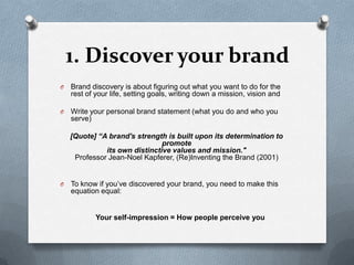 Personal branding | PPTX