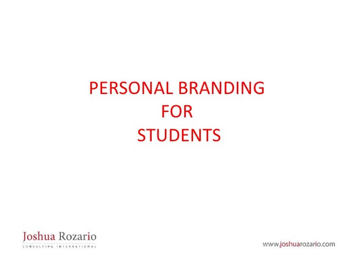 Personal Branding for Students