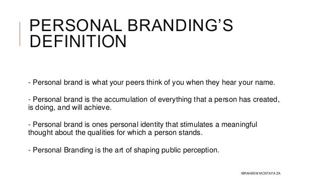 personal branding ibmstafa personal branding definition