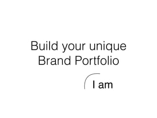 Build your unique
Brand Portfolio
I am
 