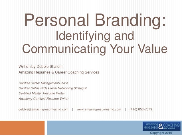 personal branding resumes