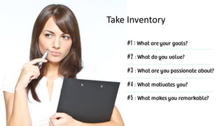 TAKE INVENTORY
Take Inventory
 