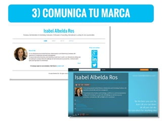 3) COMUNICA TU MARCA
 