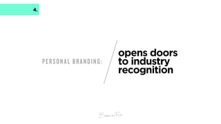 Why is a strong personal
brand important to us?
*as marketing professionals
 