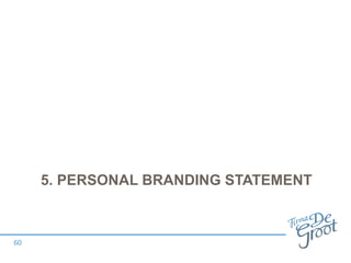 5. PERSONAL BRANDING STATEMENT
60
 
