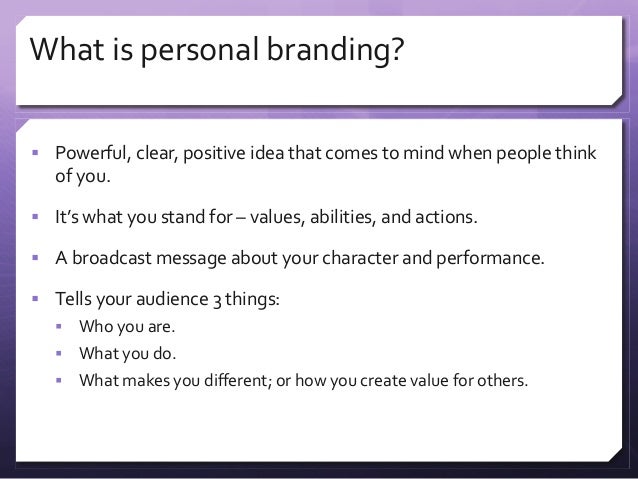 personal branding workshop personal branding definition