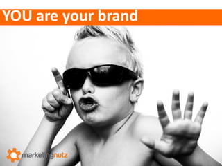 Your	
  brand	
  is	
  perceptions
• What	
  people	
  say	
  
behind	
  your	
  back	
  
• What	
  people	
  say	
  
when...