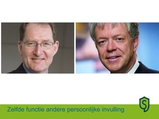 Zelfde functie andere persoonlijke invulling 