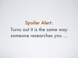 toward a personal
media strategy
Part IV:
 