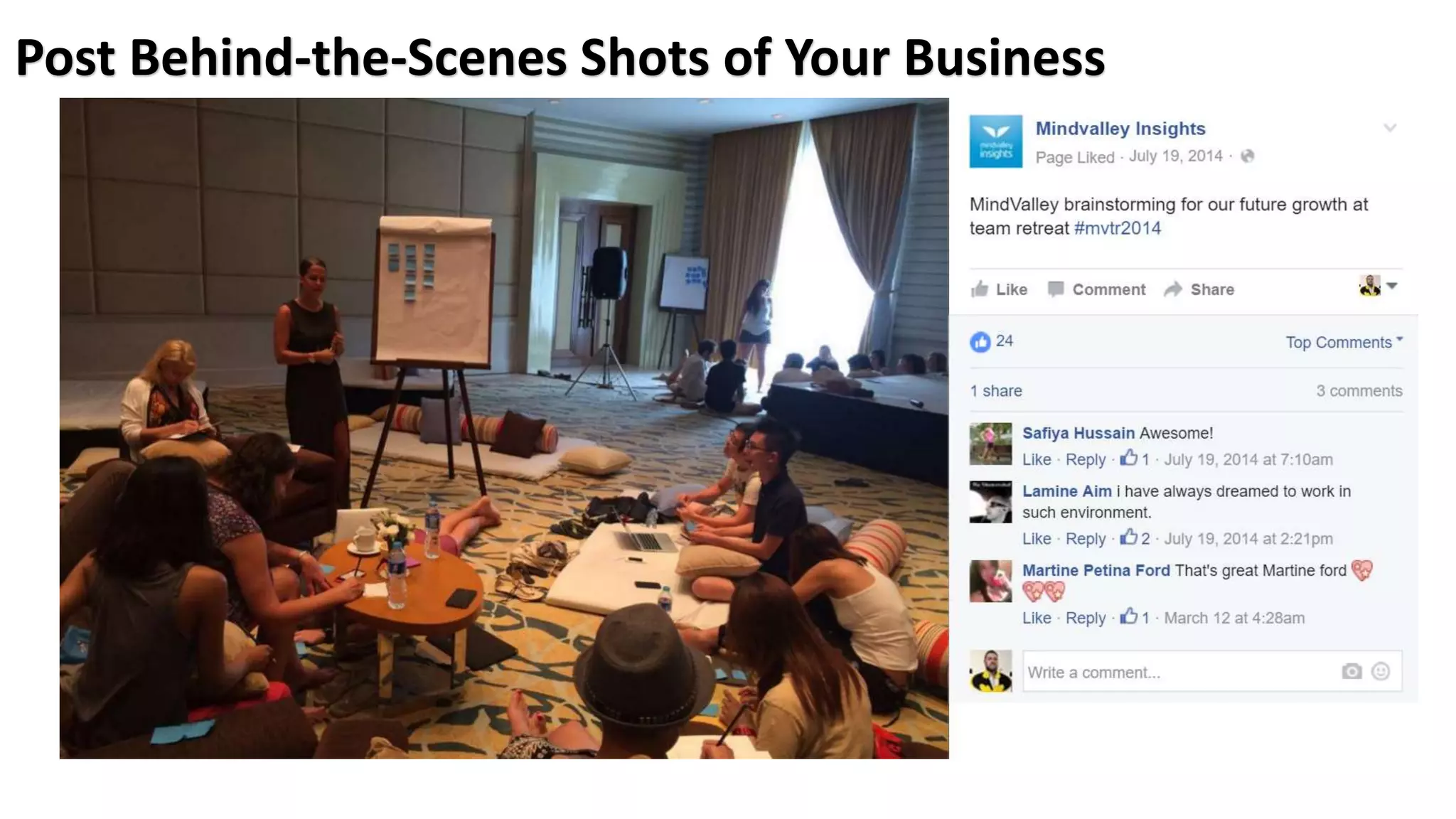 Post Behind-the-Scenes Shots of Your Business
 