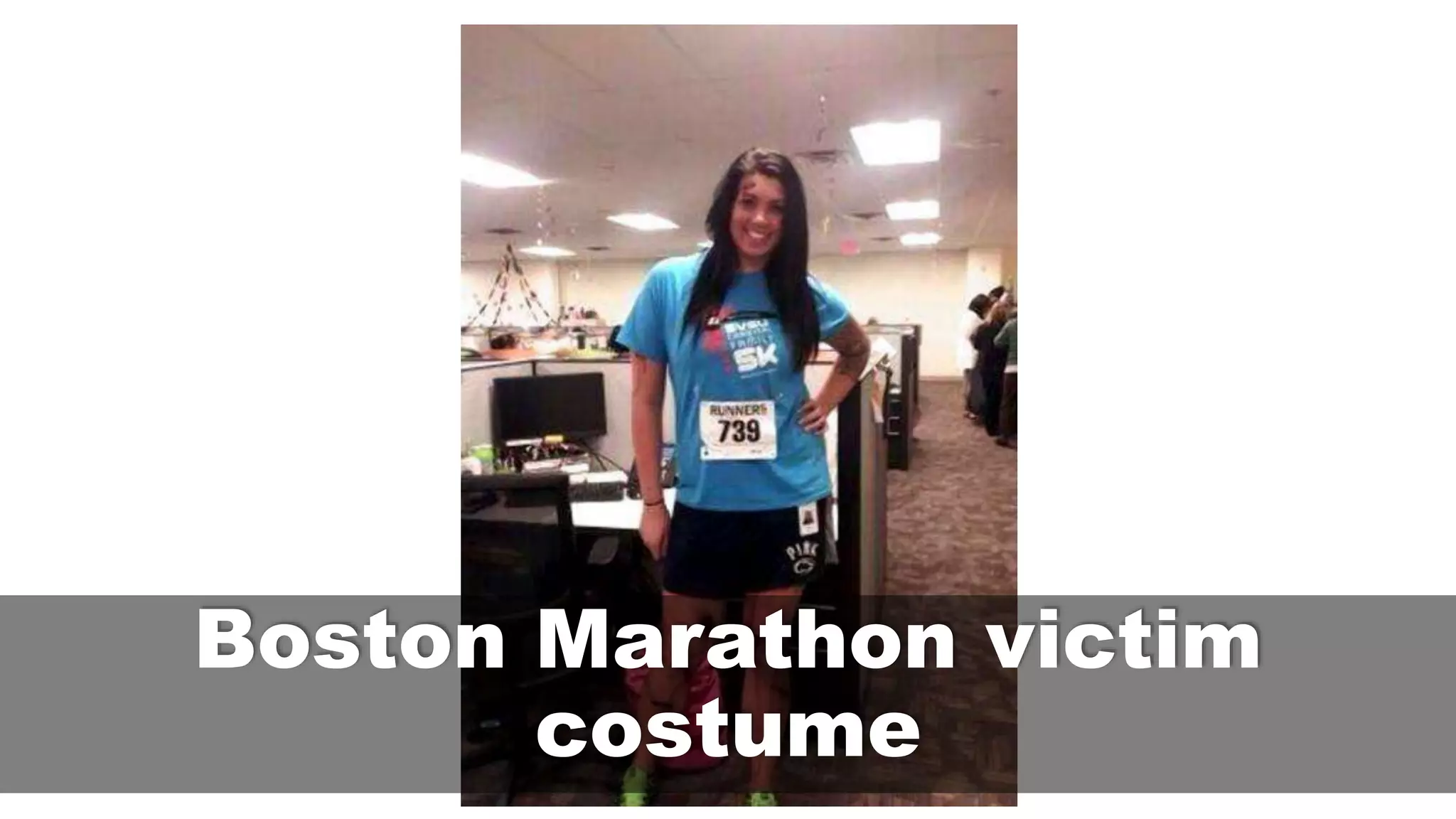 Boston Marathon victim
costume
 