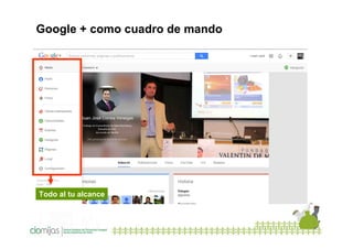 Google + como cuadro de mando

Todo al tu alcance

 