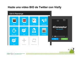 Hazte una video BIO de Twitter con Vizify

 