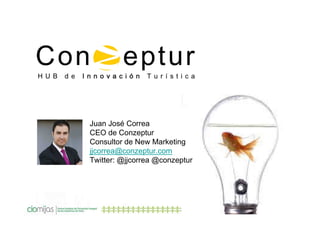 Juan José Correa
CEO de Conzeptur
Consultor de New Marketing
jjcorrea@conzeptur.com
Twitter: @jjcorrea @conzeptur

 