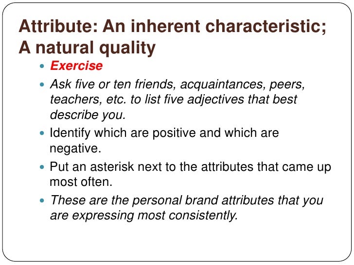 Personal Branding Exercise