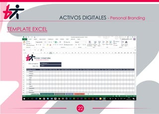 22
ACTIVOS DIGITALES - Personal Branding
TEMPLATE EXCEL
 