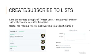 WHO TO FOLLOW
#TWEETNLEARN
 