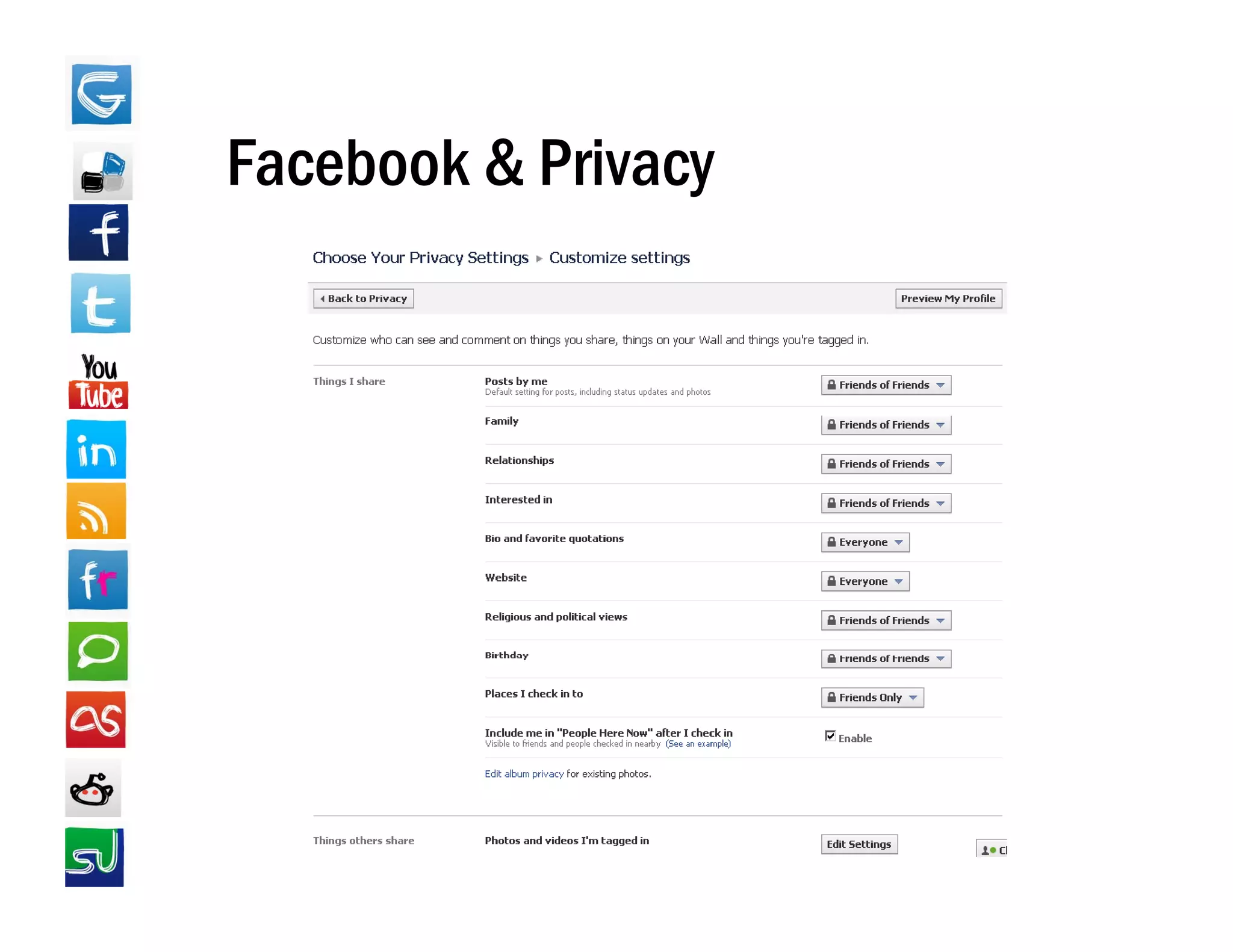 Facebook & Privacy
 