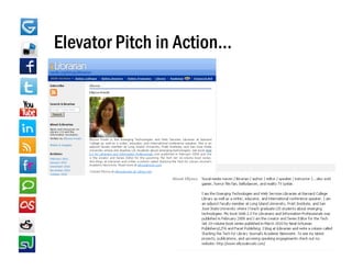 Elevator Pitch in Action…
 