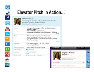 Elevator Pitch in Action
                  Action…
 