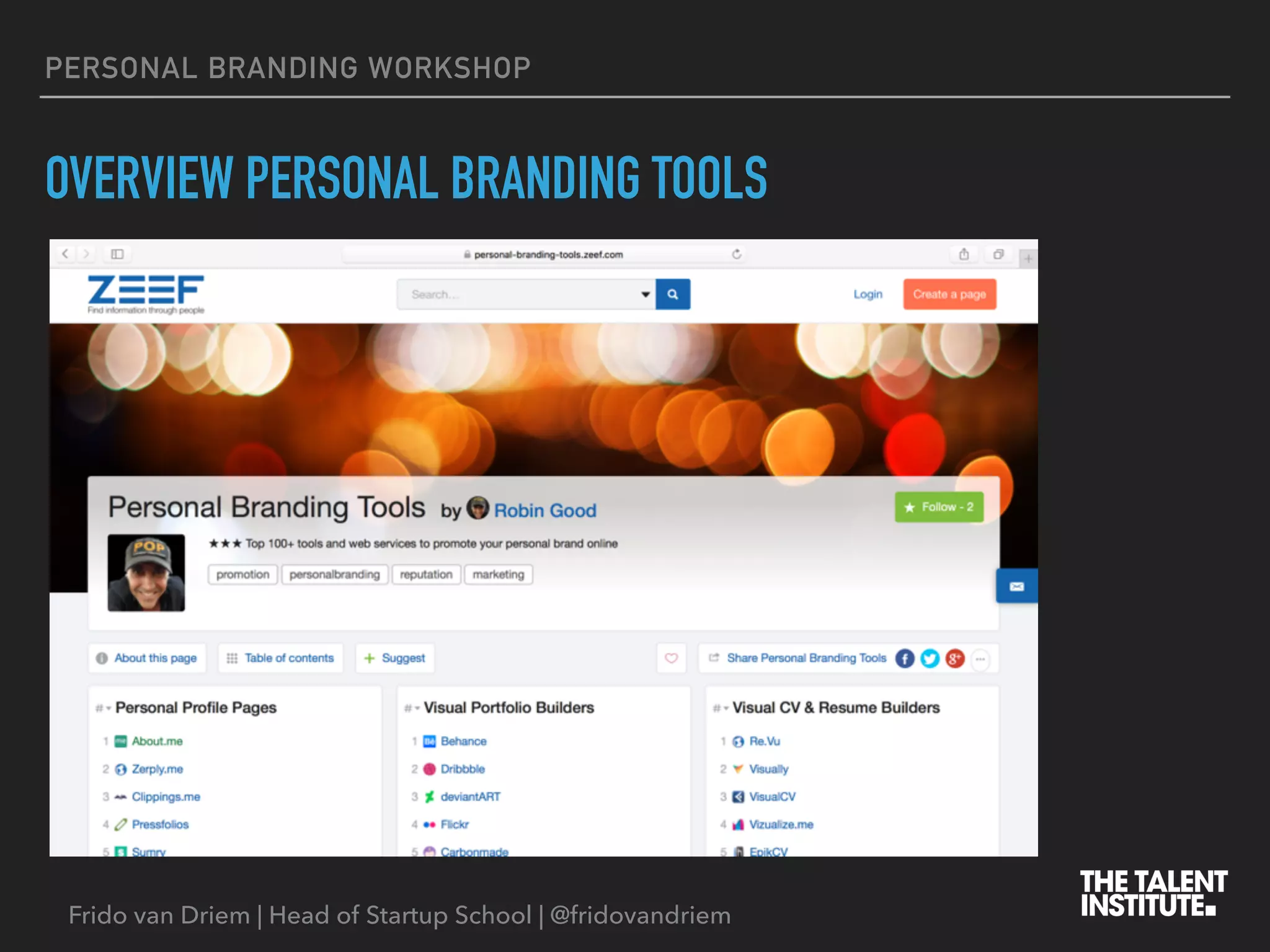 Personal Branding Workshop Ppt