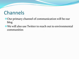 We are committed to engaging business and nonprofit sectors in a dialogue about shared interests Situation AnalysisSWOT
