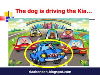The dog is driving the Kia… 