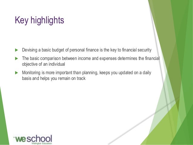 personal budgeting