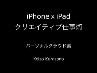 iPhone iPad




 Keizo Kurazono
 