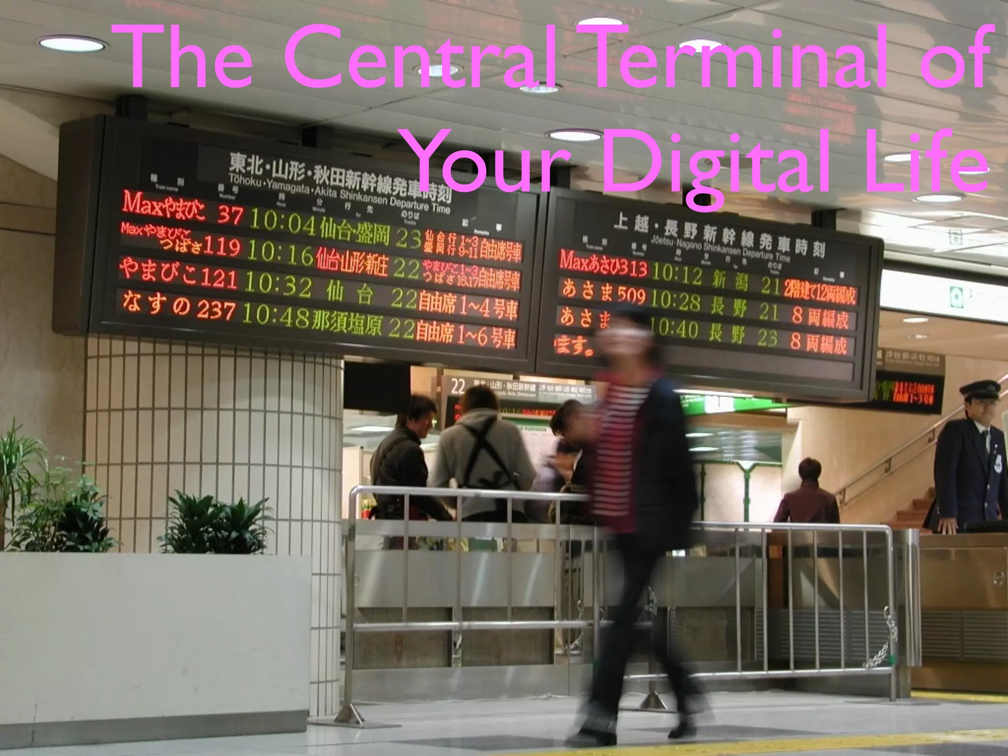 The Central Terminal of
Your Digital Life
 