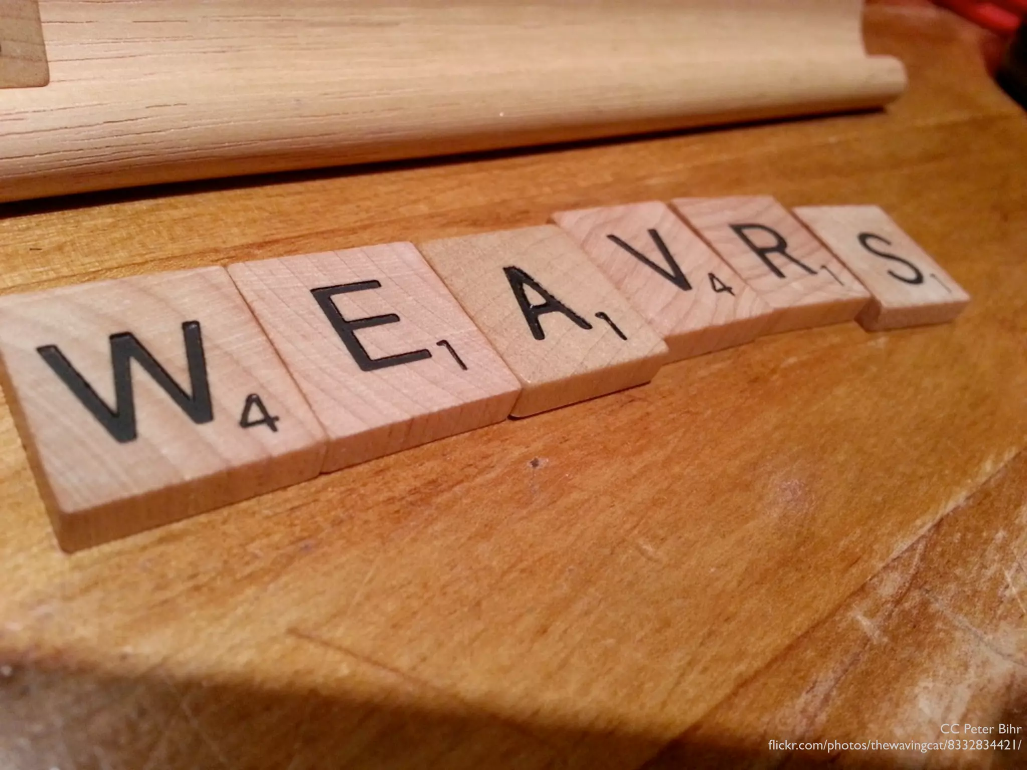 CC Peter Bihr
ﬂickr.com/photos/thewavingcat/8332834421/
 