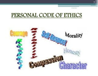 7

                   9/19/2012




PERSONAL CODE OF ETHICS
 