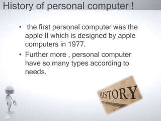 Personal computer | PPTX