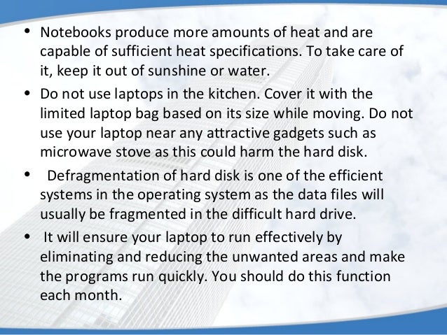laptop maintenance checklist
