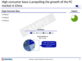 Market Research Report : Personal computer market in china 2012 | PDF