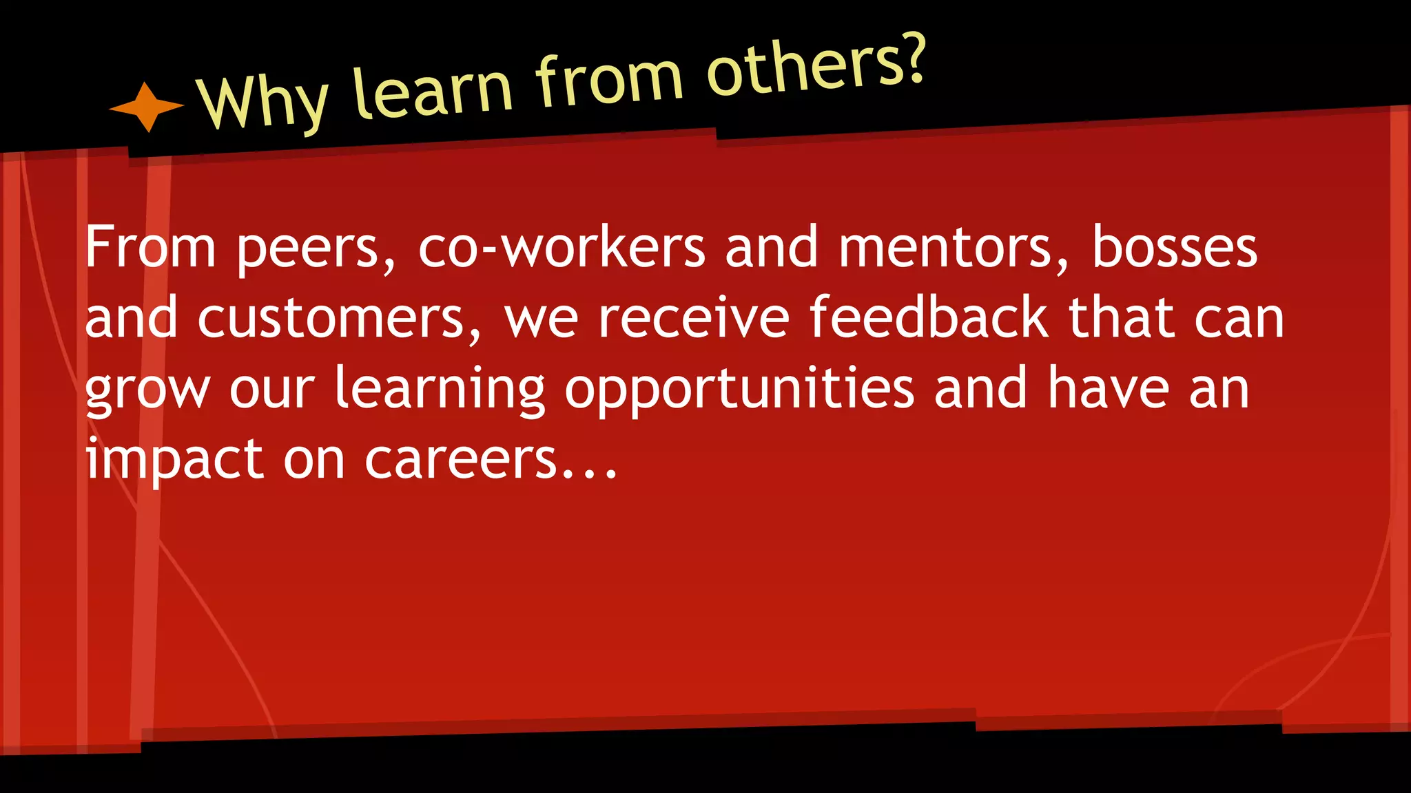 Personal Development - How do we learn from others? | PPT