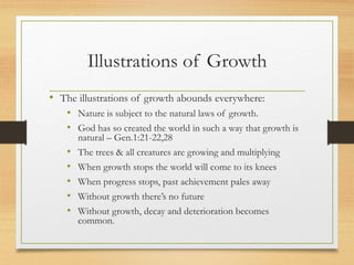 Genesis Example Growth Personal development for spiritual efficacy in life and ministry | PDF