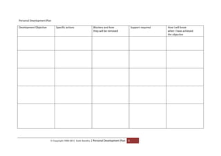 Personal development plan | PDF