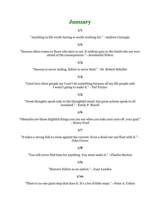 LV WKH UHVXOW RI ZRUNLQJ WKURXJK  PDMRU
      TXRWH ERRNV ERRNV RI P SHUVRQDO OLEUDU DQGPDQFRPSUHKHQVLYHLQWHUQHW
      FROOHFWLRQV IURP DURXQG WKH ZRUOG $OO WRJHWKHU D ILUVW KDUYHVW KDYLQJUHDG VRPH
       :HVWHUQDQG (DVWHUQ TXRWHV 0 RQO FULWHULD ZHUH WKDW WKH TXRWHKDG WR
      PDNH PH VPLOHZRZ RU EHWKRXJKWIXO , DYRLGHG WKRVH ZLWK WRR PXFK VXSHUILFLDO
      KROLQHVV DQG PRUDO GRFWULQH +RSH RX HQMR ZKDW ,
YHIRXQG)HHOLQYLWHGWRFRS
      RXUIDYRULWHTXRWHVEXWSOHDVHGRQ
WUHSXEOLVKWKHZKROHFROOHFWLRQ'RQDOG*DUW
                                                   
        RXFDQ+HOS8VRQWLQXHWR0DNH)5((3HUVRQDO
               'HYHORSPHQW5HVRXUFHV$YDLODEOH
                   3OHDVH0DNH$'RQDWLRQ
 